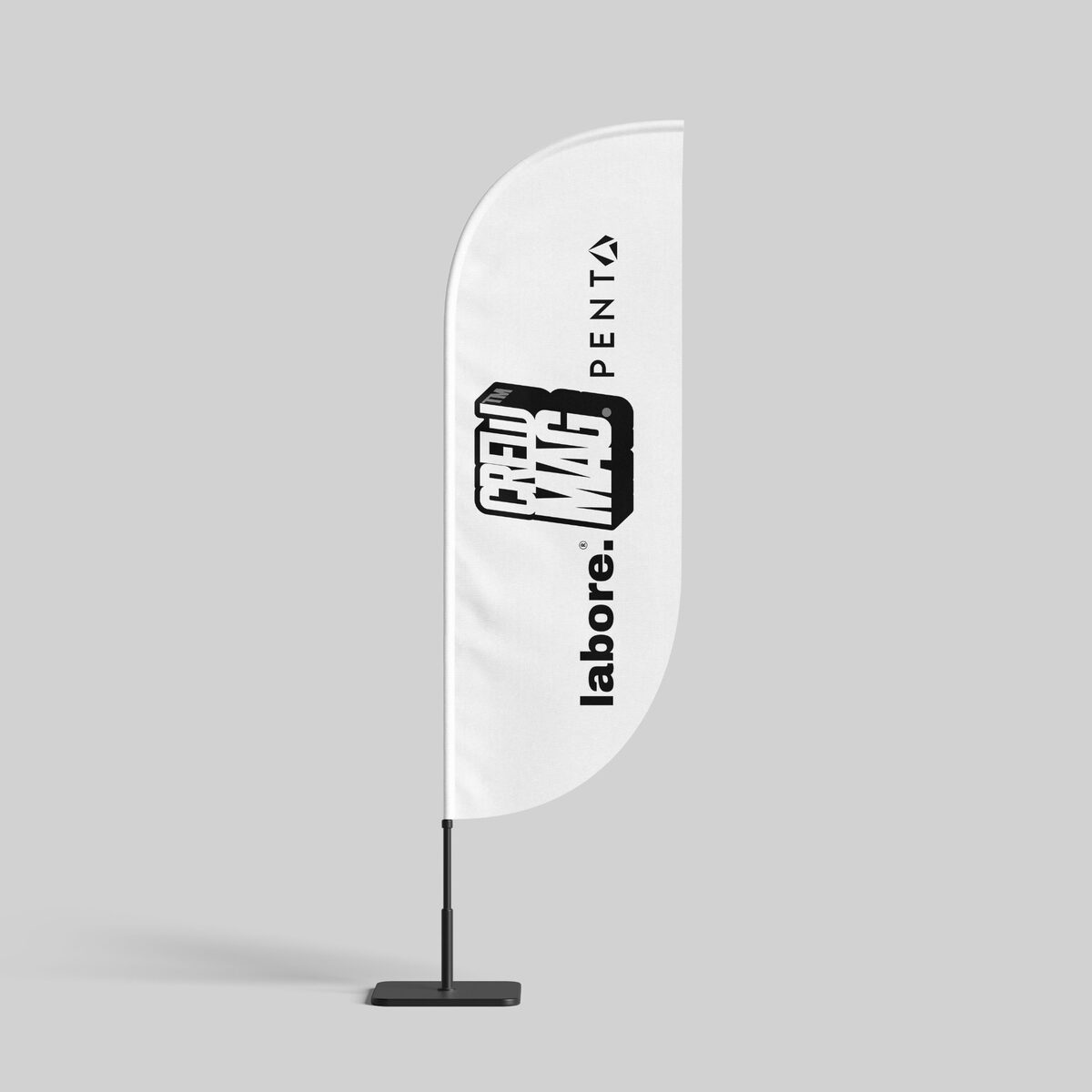 Mockup de bandeira publicitária de marca